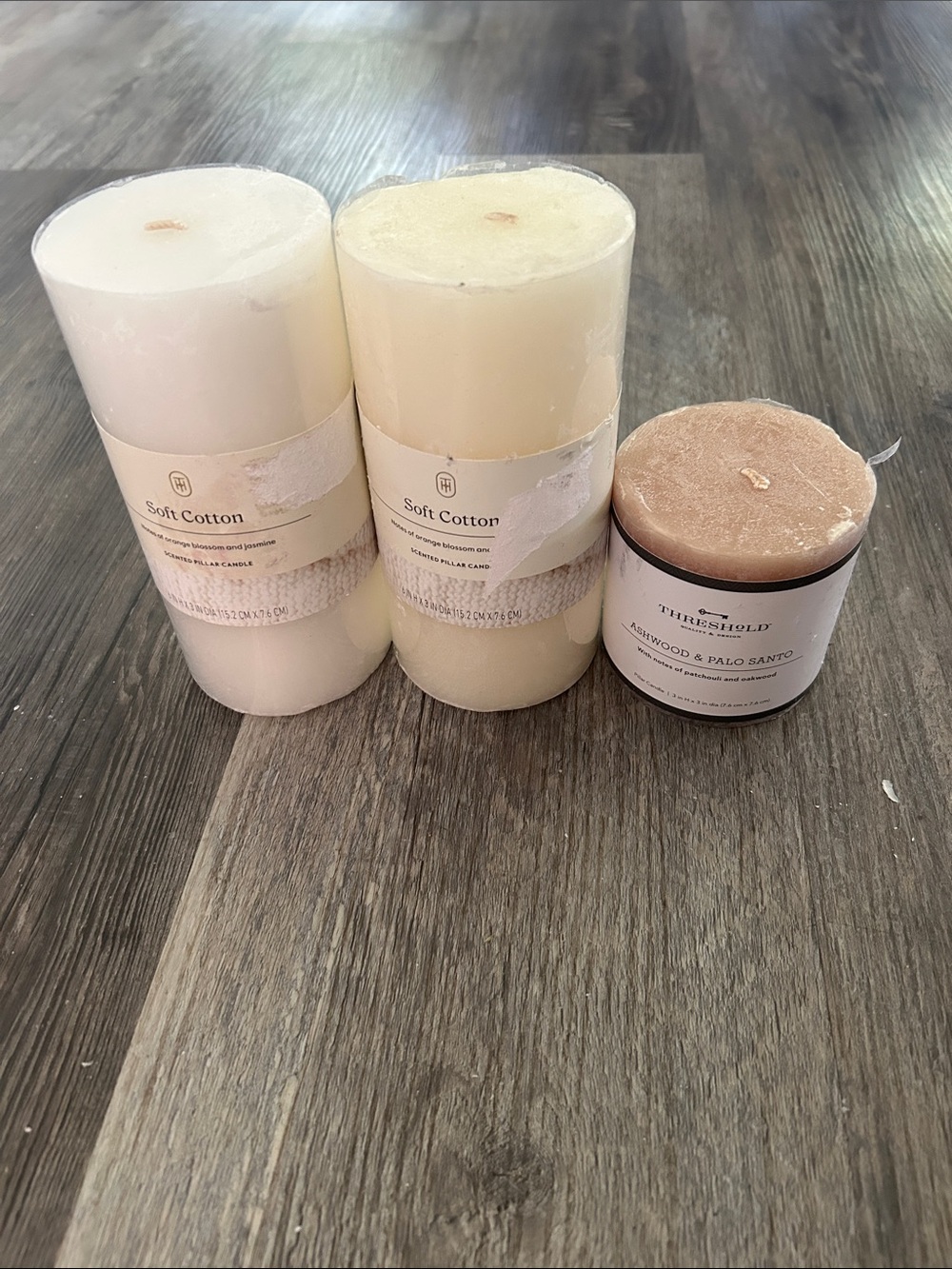 Threshold Neutral Pillar and Votive Candle Set